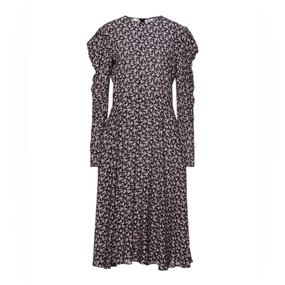EUC Philosophy Di Lorenzo Serafini- Black and Light Pink Silk Dress. Size 2 - Picture 1 of 9
